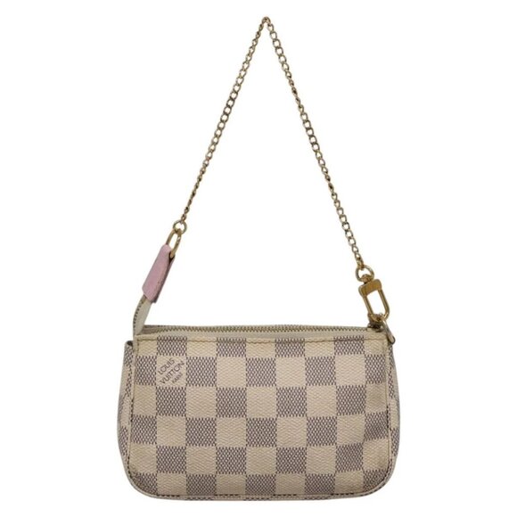 LOUIS VUITTON Damier Azur Mini Pochette Accessoires Pouch N41669 LV Auth 142332 - Picture 3 of 16